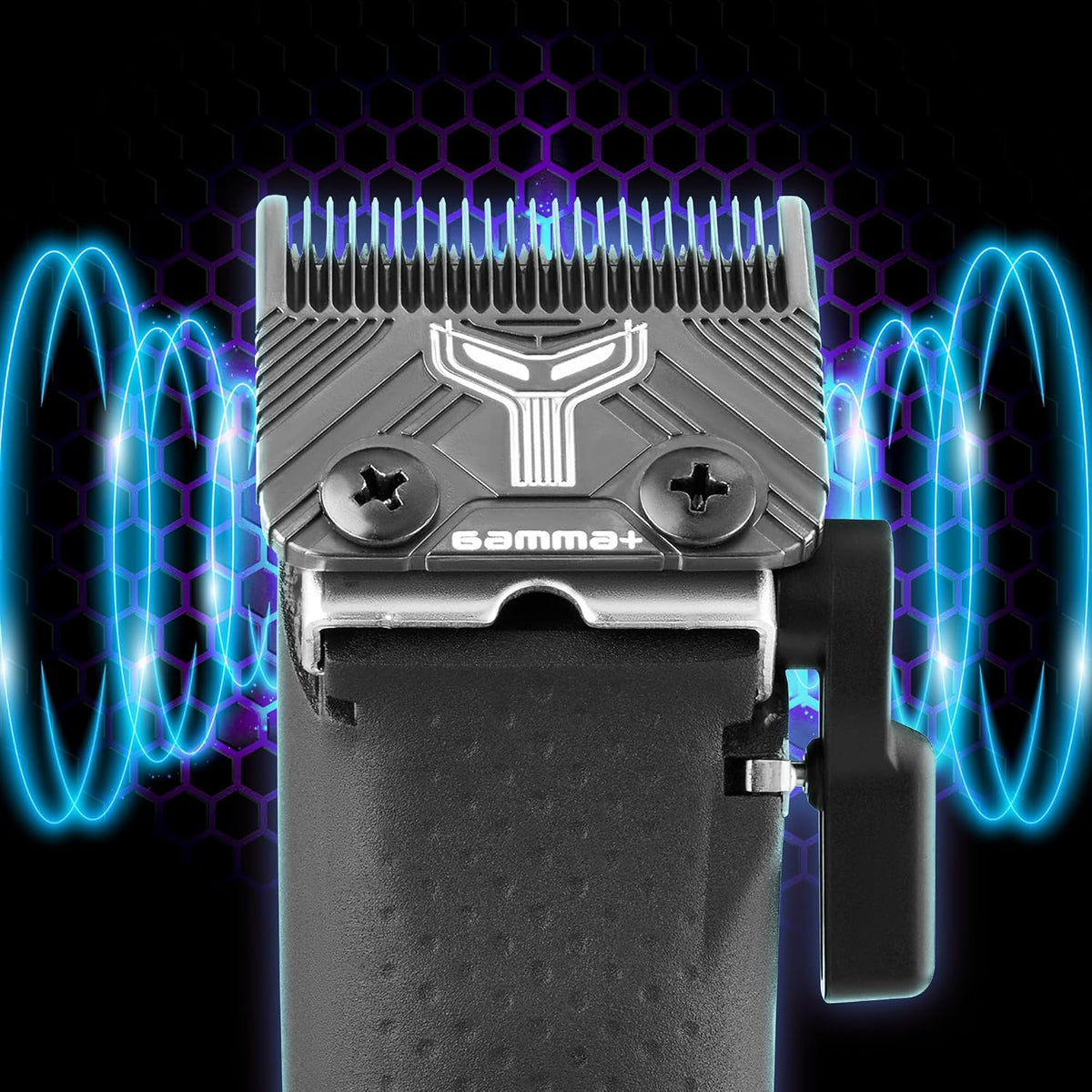 GAMMA+ Replacement Fixed & Moving Hair Clipper Blade Set, Oil Reservoir