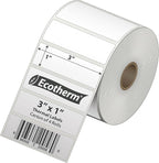3" x 1" Thermal Labels | 4 Rolls | 5240 Labels | fits Zebra, Offnova Thermal - Image 3
