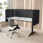 MORDEER 47.2 Inch Desk Divider Panels Set, Acoustic Divider Panel by MORDEER