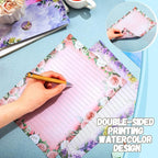 TaoBary 160 Pcs Stationery Paper Set 50 Double Sided Stationery Papers - Image 3