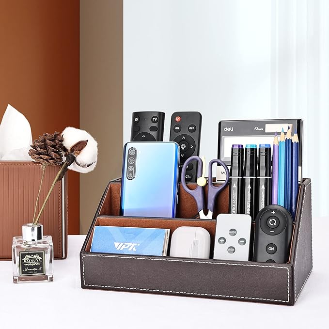 KINGFOM Pu Leather Desk Organizer - Image 6