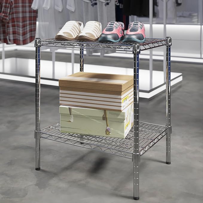Regal Altair 18" Deep x 24" Wide x 27" Height Wire Shelving Kit | 2-Tier | NSF - Image 2