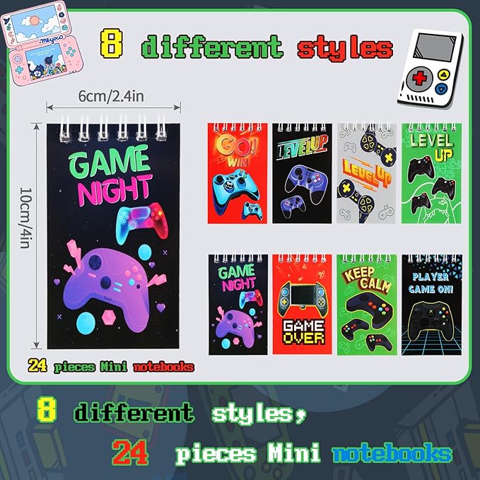 Kolewo4ever 148 Pieces Video Game Theme Stationery Set:100 Pcs Video Game - Image 3