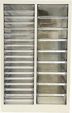 INTSUPERMAI Steel Mobile File Cabinet Combo - Partition Storage Organizer 27-Drawer for Office Home Salon, Books Toys Supplies (9M+18S Drawers)