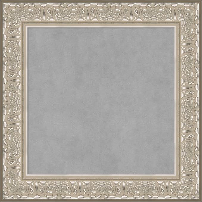 Amanti Art Silver Framed Magnetic Board 27x27 Medium Vision Board by AmantiArt