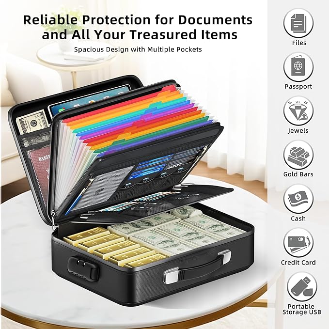 Deelhety Fireproof Document Box - Image 5