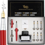 Wordsworth & Black Calligraphy Pen Gift Set, Includes Bottle, 6 Cartridges by WordsworthBlack