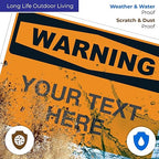 Custom Warning Sign, OSHA Sign, 10x14 Inches, Rust Free .040 Aluminum, Fade - Image 5