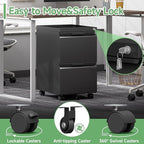 LONGLINK 2 Drawer Mobile File Cabinet - Image 6