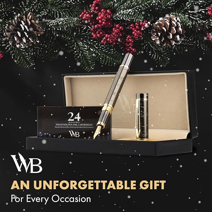 Wordsworth & Black Primori Fountain Pen Set; Extra Fine Nib, Gift Case - Image 2