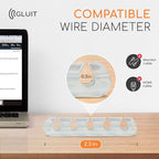 GLUIT Adhesive Desktop Cable Organizer Versatile Cord Holders Wire Clips and - Image 4