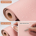 AFIING Leather Desk pad Protector, Large Non-Slip Office Desk Mat - Image 4