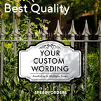Custom Decorative Outdoor Signs, Personalized Aluminum, Customized Driveway Sign - Image 7