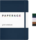 PAPERAGE Graph Paper Journal Notebook, 160 Pages, Medium 5.6 in x 8 in by PAPERAGE