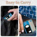 BWEGRHE Slim Credit Card Holder, Aluminum Minimalist Hard Case Pocket-Sized - Image 7