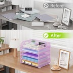 Cawukege 5 Tier Paper Organizer - Image 6
