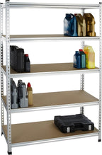 Amazon Basics 5-Tier Medium Duty Storage Shelving Single Post Press Board Shelf - Image 3