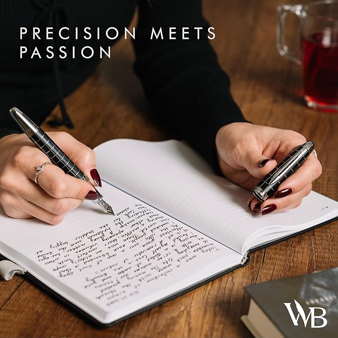Wordsworth & Black Majesti Fountain Pen-, Luxury Case, Chrome Finish; Fine Nib- - Image 8