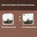 Gold-Tone Airplane Push Pins 30 Pack - Image 2