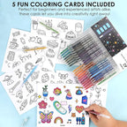 Grabie 42 Capped Glitter Gel Pen Set, 18 Iridescent&24 Essential Color Pens - Image 6