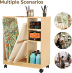 VISWIN Art Cart Organizer, Solid Pine Wood Art Supply Storage Organizer - Image 4