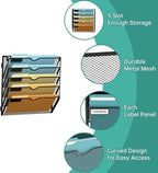 SUPEASY Wall File Organizer Mesh Office Mail Holder, Hanging Wall Organizer - Image 3