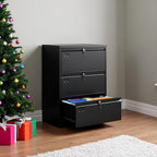 SUXXAN 3 Drawer File Cabinet, Lateral Filing Cabinet - Image 6