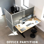 VIVO L-Shape Modular Corner Wall System, 3 Panels, Modern Professional Office - Image 4