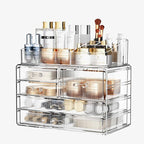 ZHIAI Stackable Storage Drawers, Acrylic Bathroom Counter Organizer Clear - Image 7