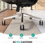 capot ergonomic mesh office chair, adjustable lumbar high, front angle view