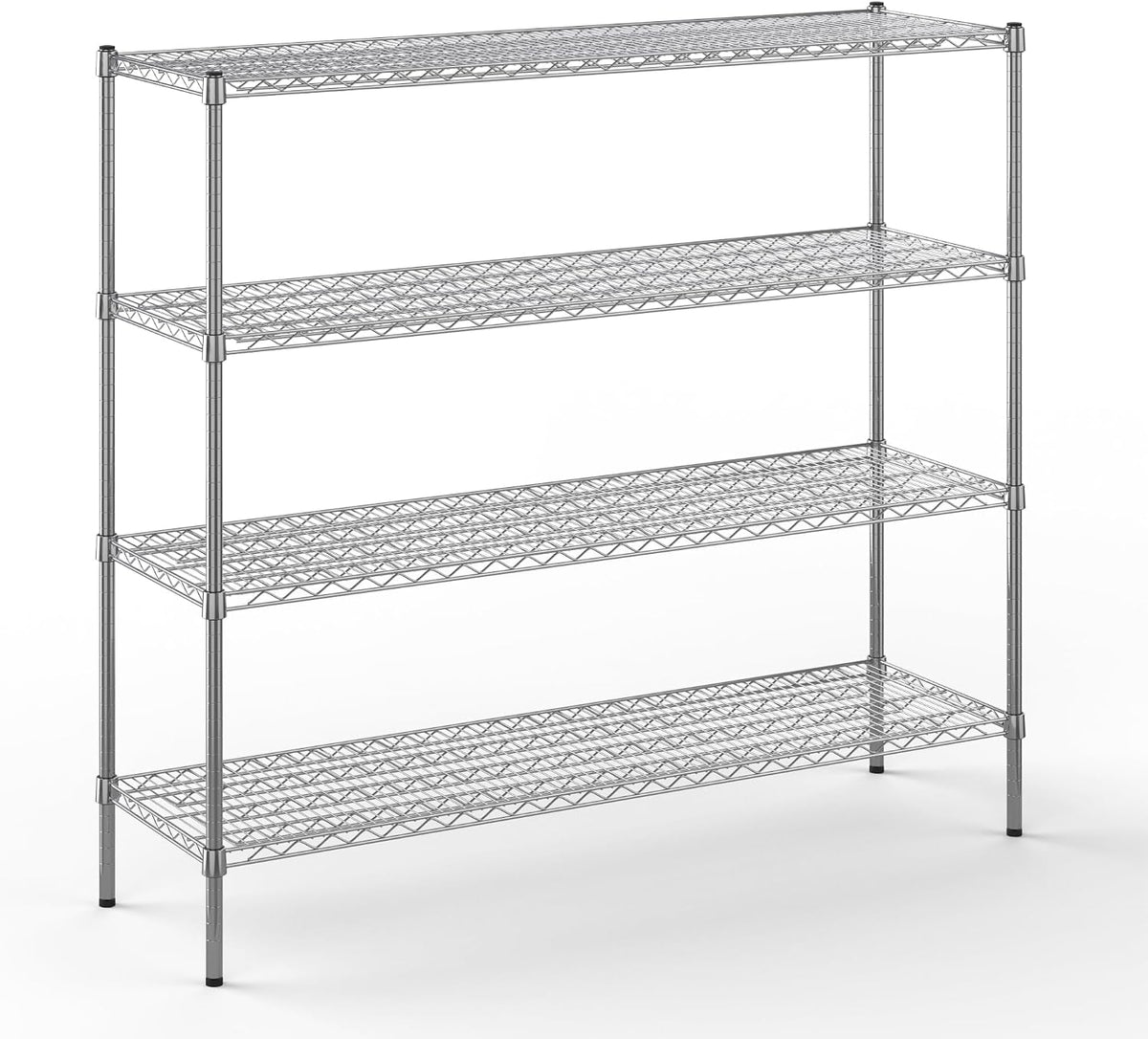 Regal Altair 18" Deep x 60" Wide x 54" Height Wire Shelving Kit | 4-Tier | NSF