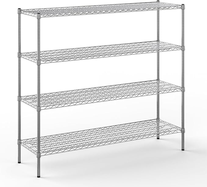 Regal Altair 18" Deep x 60" Wide x 54" Height Wire Shelving Kit | 4-Tier | NSF by Regal+Altair