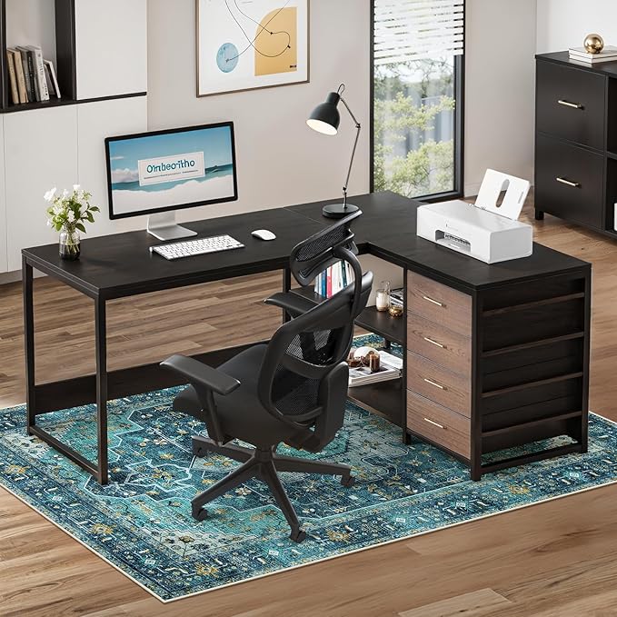 Anidaroel 46"x72" Chair Mat for Hardwood Floor/Tile Floor, Desk Chair Mat for - Image 4