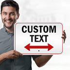Custom Arrow, Custom Directional Sign, Two Way Arrow, 12x18 Inches, 3M EGP - Image 2