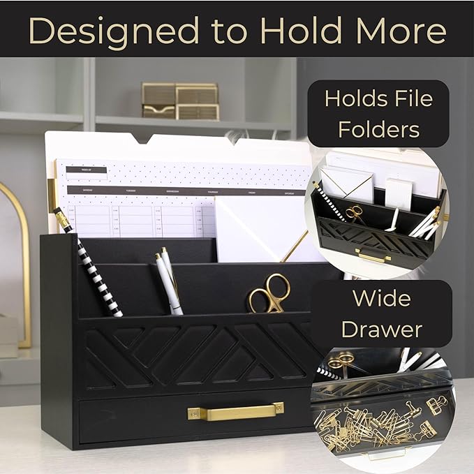 BLU MONACO | Wooden Mail Organizer - Image 4