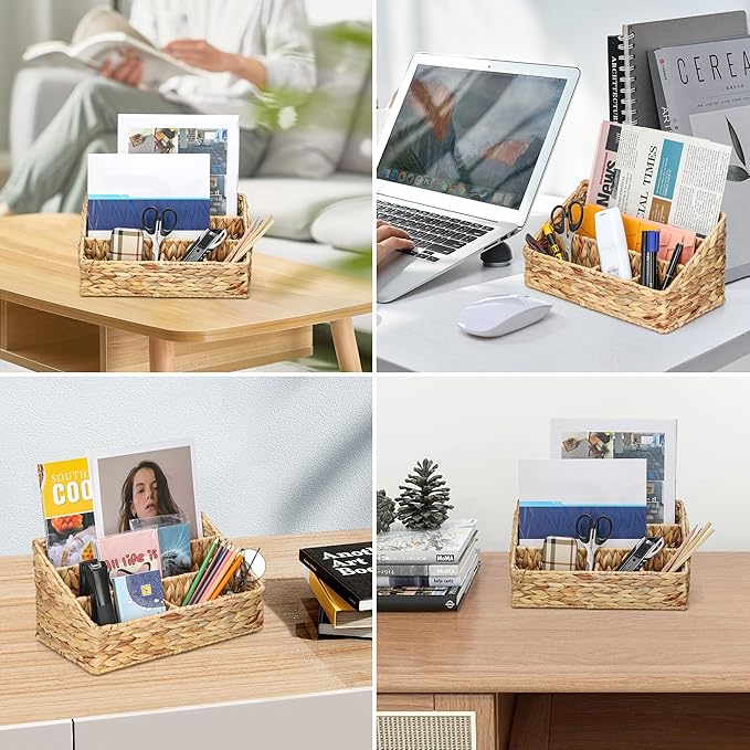 Boershun Desk Organizer – Countertop Mail Organizer, Magazine Holder, Boho - Image 8