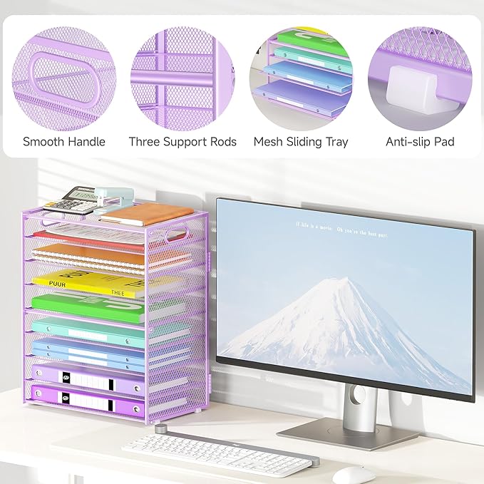 Cawukege 9 Tier Paper Organizer - Image 4