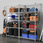 M MZG 1250 lbs Steel Heavy Duty 5-Tier Utility Shelving Unit Steel Organizer - Image 2