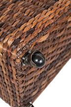 BIRDROCK HOME Seagrass Rolling File Cabinet - Image 9