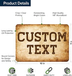 Custom Sign, Custom Street Sign, 11 Font Colors, 13 Font Styles, 4 Hole Options - Image 6