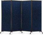 Upgrade Version Room Partition and Divider, Freestanding Rolling Dividers by StrongBird