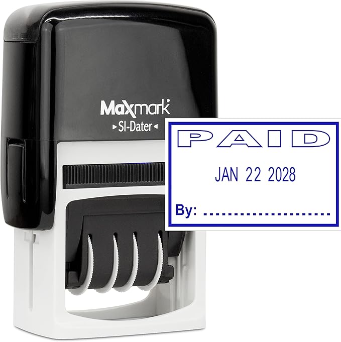 MaxMark Office Self Inking Date Stamp by Maxmark
