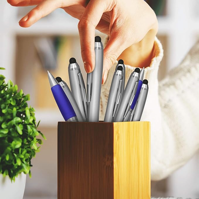 DISCOUNT PROMOS Stylus Ballpoint Pens Set of 10, Bulk Pack - Image 7