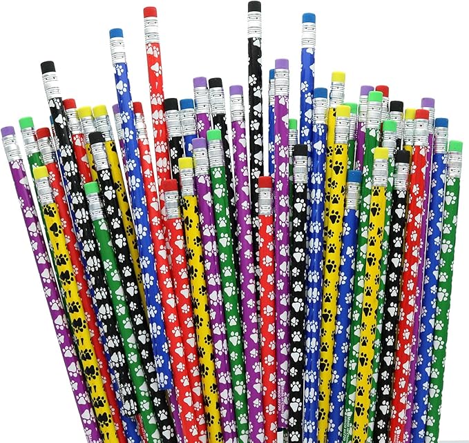 GiftExpress 48 Pcs Paw Print Pencils by GIFTEXPRESS
