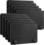 Fabbay 10 Pcs Acoustic Freestanding Desk Divider Desk Partition 16 x 24 Inch by Fabbay