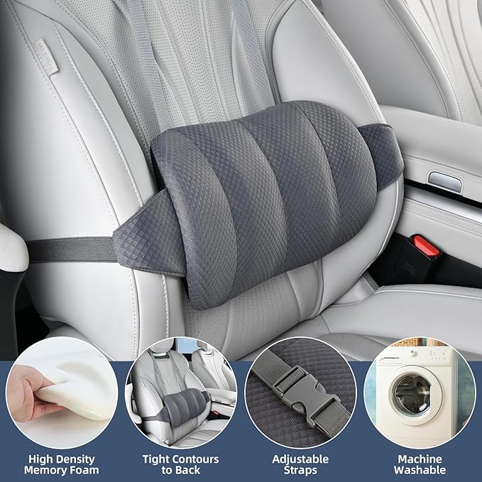 KAYI Lumbar Support Pillow for Car, Memory Foam Lumbar Pillow - Image 3