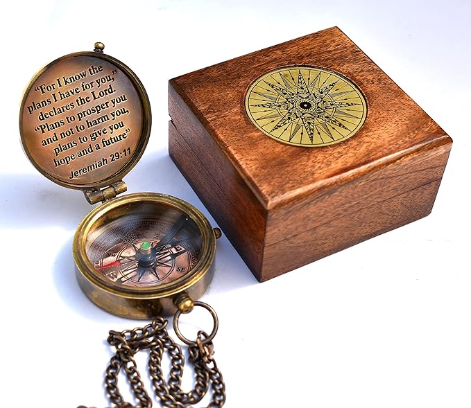 For I Know The Plans I Have For You, Jeremiah 29:11, Solid Brass Directional - Image 7