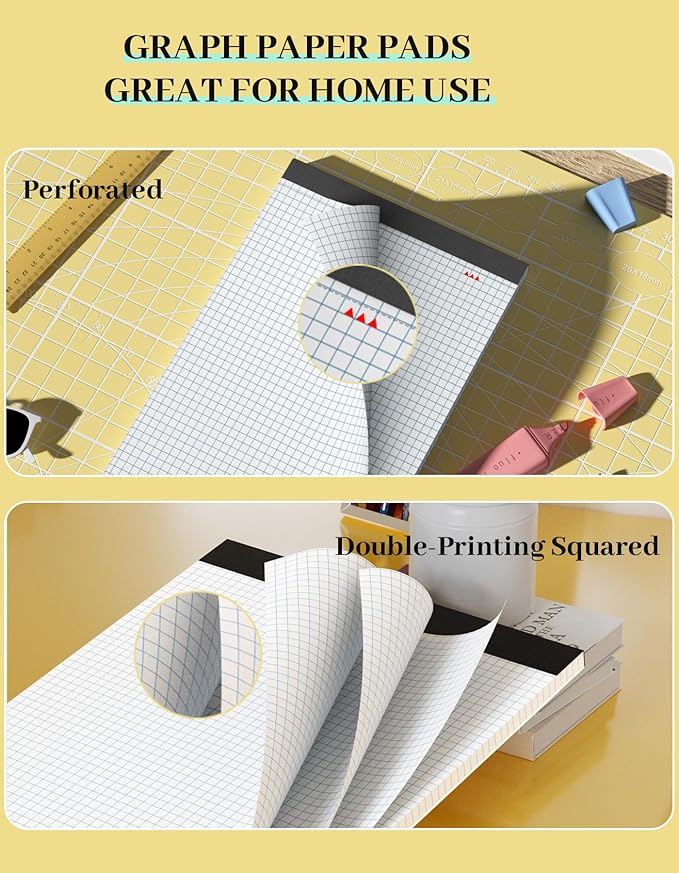 2 Pack Graph Paper Pad 11x17 for Blueprint Drawings, Engineering Drawing - Image 4