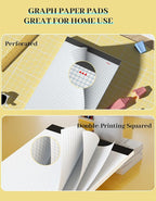 11x17 Graph Paper Pad, 4x4 Quad Ruled, 30 Sheets Large Graphing Paper 11'' x - Image 4