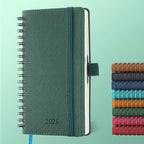 IN-LUXPRO Planner 2026 Daily Weekly and Monthly, 6.5"x3.75", 12 Months Spiral by IN-LUXPRO